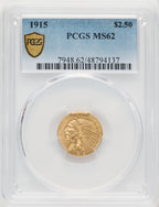 1915 $2.50 Indian Quarter Eagle PCGS MS62 (771401010)