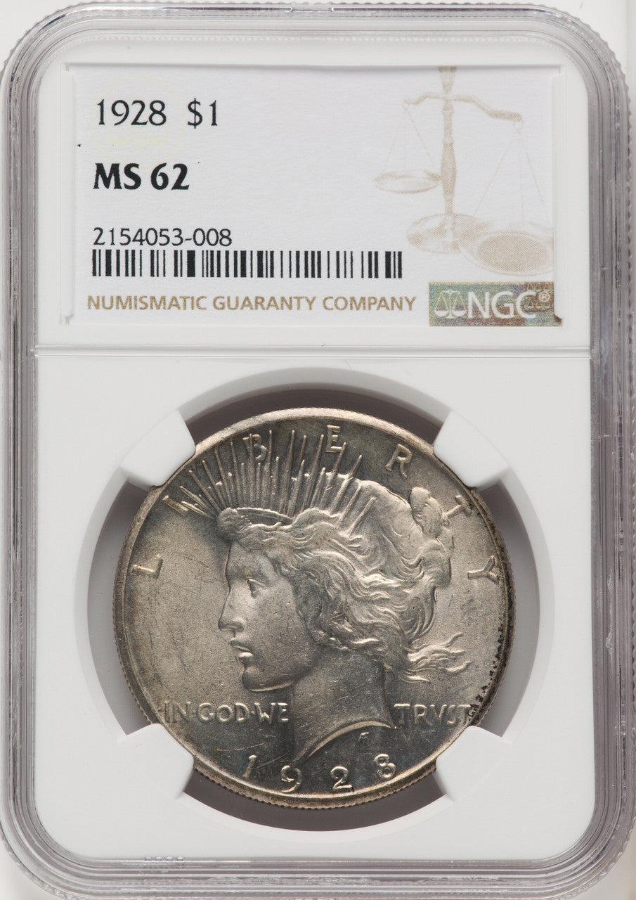 1928 Peace Dollar NGC MS62 (771340069)
