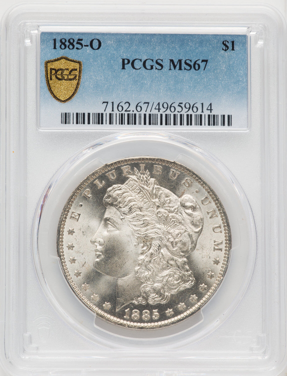 1885-O Morgan Dollar PCGS MS67
