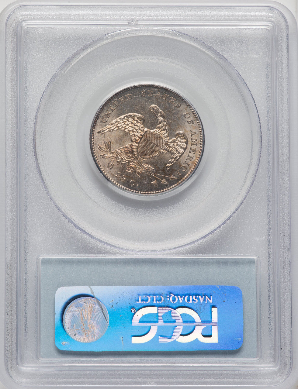 1831 25C Small Letters CAC Bust Quarter PCGS MS64
