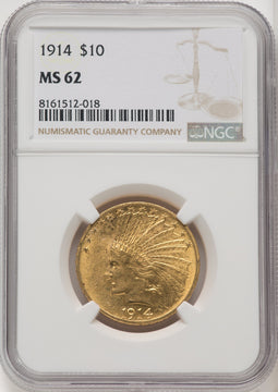 1914 $10 Indian Eagle NGC MS62 (572165021)