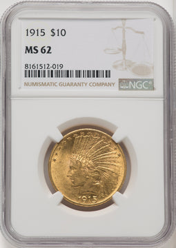 1915 $10 Indian Eagle NGC MS62 (572165022)