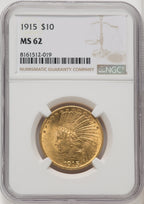 1915 $10 Indian Eagle NGC MS62 (572165022)