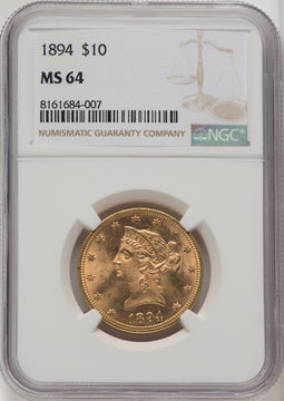 1894 $10 Liberty Eagle NGC MS64 (177142616)