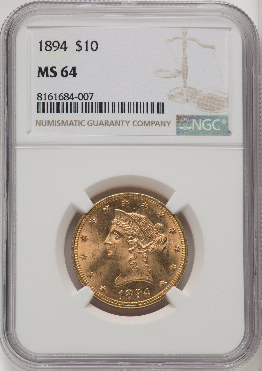 1894 $10 Liberty Eagle NGC MS64 (177142616)