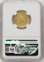 1849 Norris Greg & Norris Five Dollar P.E. Territorial Gold NGC MS61
