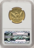 1860 Clark Gruber & Co. Ten Dollar Territorial Gold NGC MS61