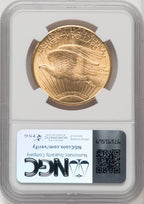 1924 $20 Saint Saint-Gaudens Double Eagle NGC MS66+ (519725006)