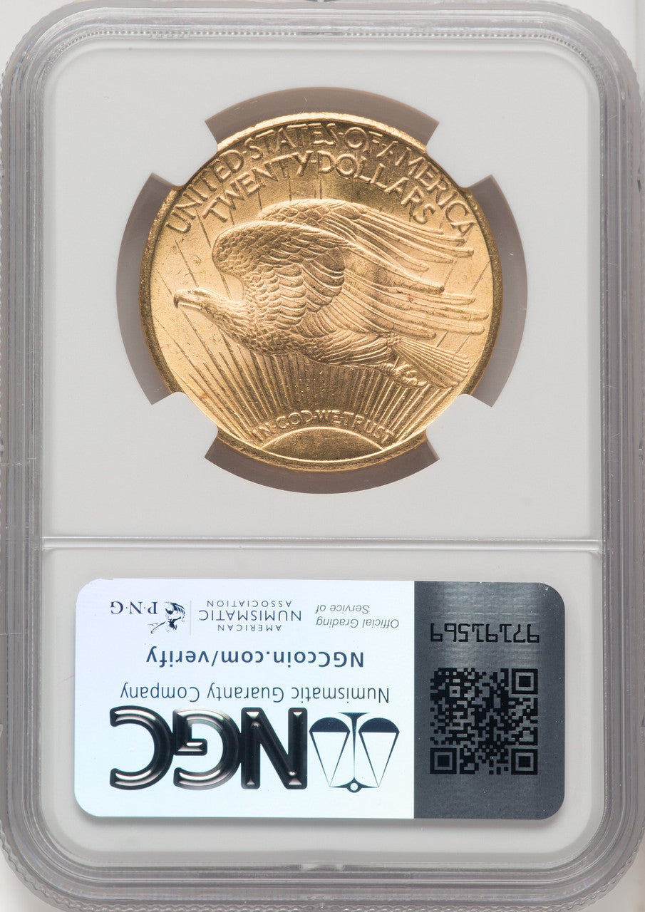 1924 $20 Saint Saint-Gaudens Double Eagle NGC MS66+ (519725006)