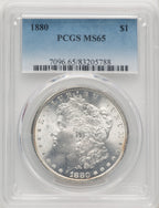 1880 Morgan Dollar PCGS MS65