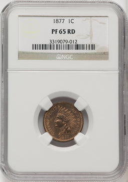 1877 1C RD Proof Indian Cent NGC PR65