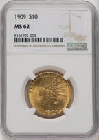 1909 $10 Indian Eagle NGC MS62 (572152032)
