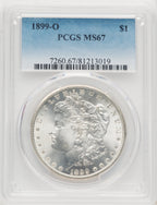 1899-O Morgan Dollar PCGS MS67