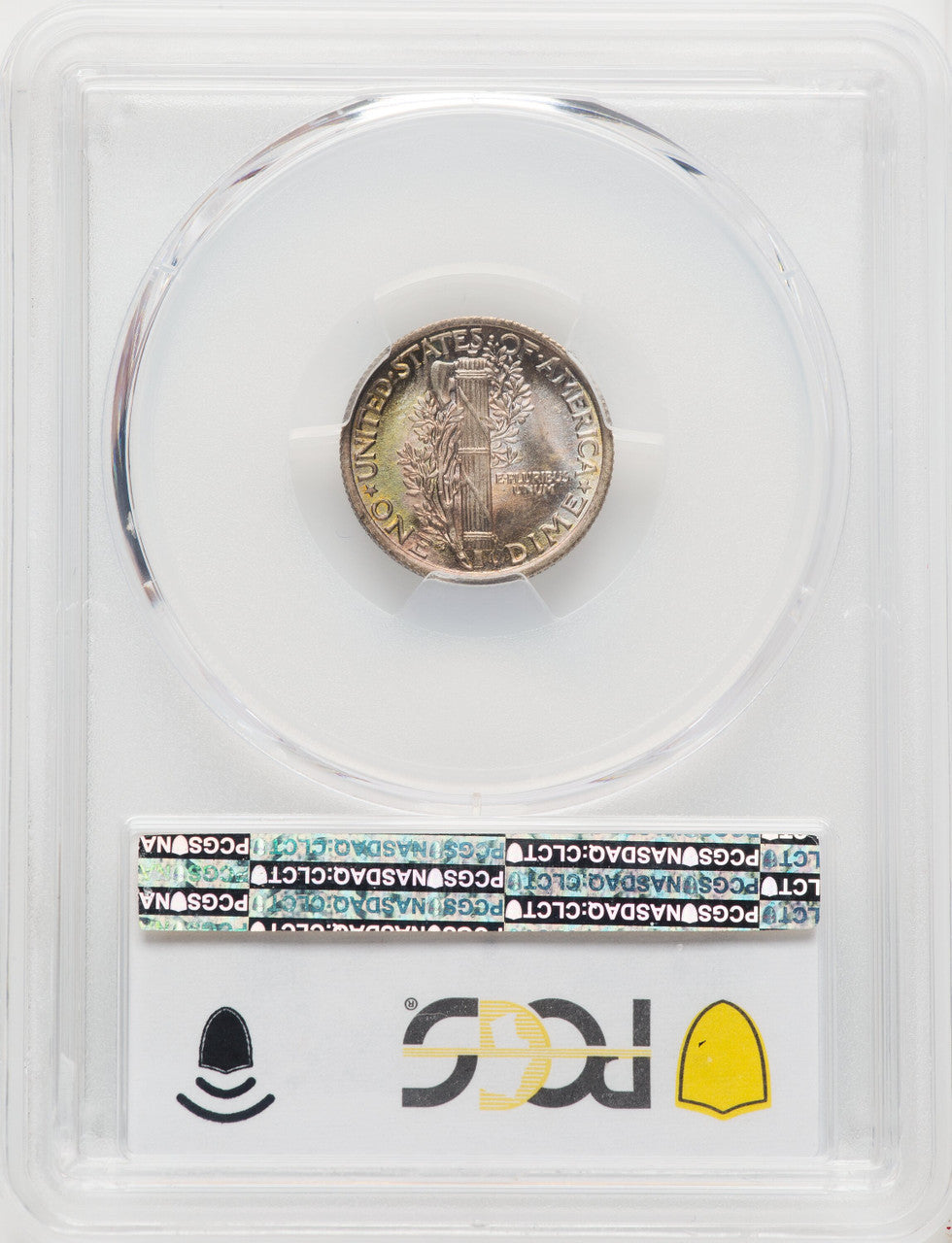 1923 10C FB CAC Mercury Dime PCGS MS67+