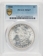1888 Morgan Dollar PCGS MS67