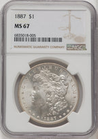 1887 Morgan Dollar NGC MS67 (771822018)