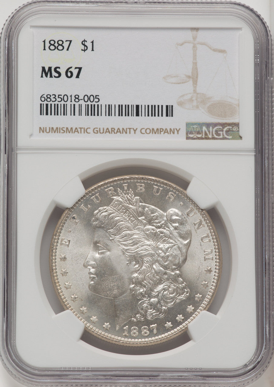 1887 Morgan Dollar NGC MS67 (771822018)