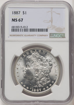 1887 Morgan Dollar NGC MS67 (771822017)