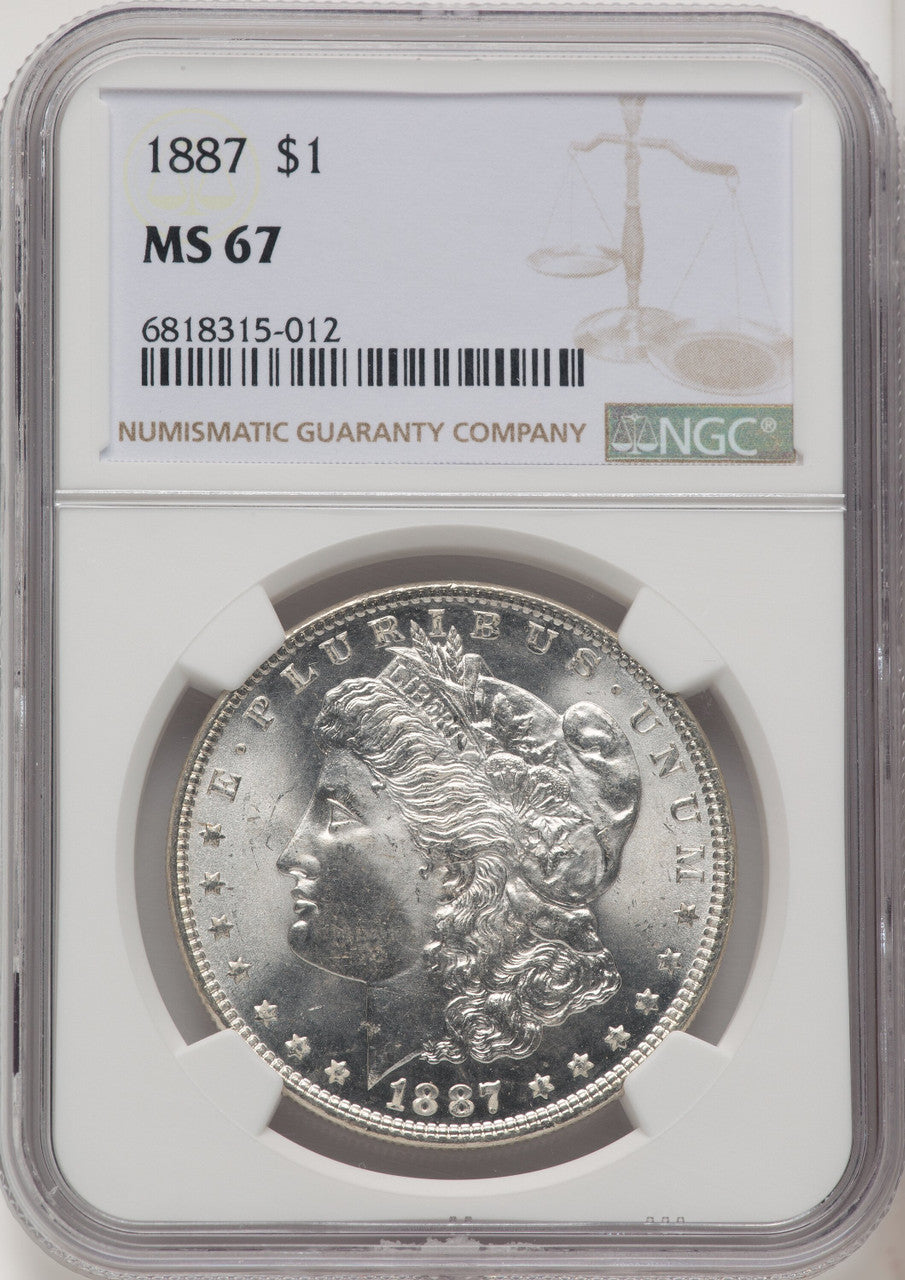 1887 Morgan Dollar NGC MS67 (771822017)