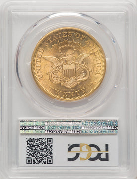 1861 $20 Liberty Double Eagle PCGS MS61