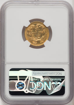 1878 $3 Three Dollar Gold Pieces NGC AU58 (771493015)