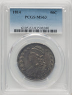 1814 50C Bust Half Dollar PCGS MS63 (771466001)