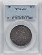 1814 50C Bust Half Dollar PCGS MS63