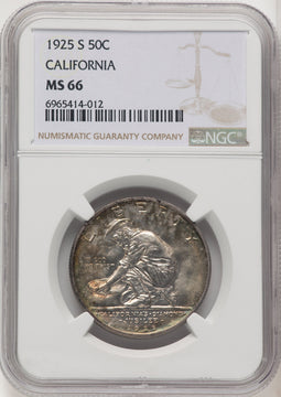 1925-S 50C California Commemorative Silver NGC MS66 (771952005)