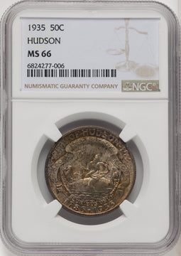 1935 50C Hudson Commemorative Silver NGC MS66 (771952010)