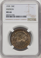 1935 50C Hudson Commemorative Silver NGC MS66 (771952010)