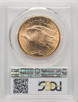 1914-D $20 CAC Saint-Gaudens Double Eagle PCGS MS64