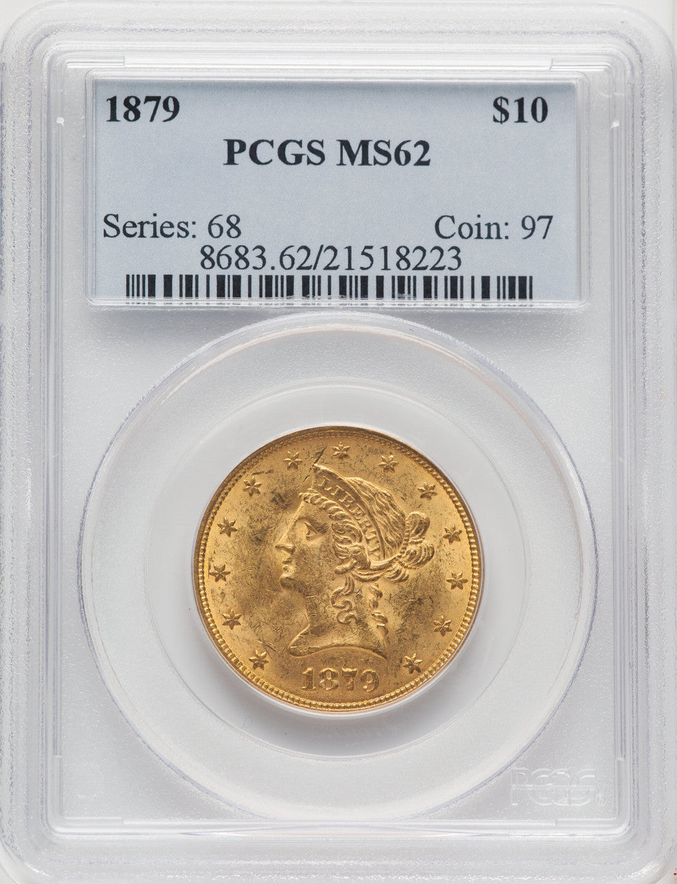 1879 $10 Liberty Eagle PCGS MS62