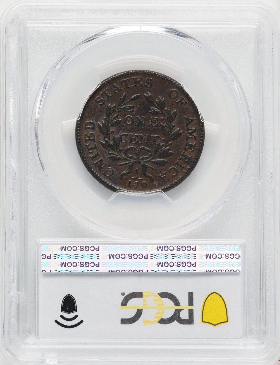 1803 Small Date Small Fraction BN CAC Large Cent PCGS AU55