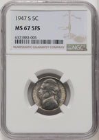 1947-S 5C FS Jefferson Nickel NGC MS67 (771555004)