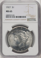 1927 Peace Dollar NGC MS65 (771277009)