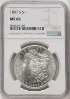 1897-S Morgan Dollar NGC MS66