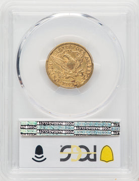 1873 $5 Closed 3 Liberty Half Eagle PCGS AU55 (771965001)