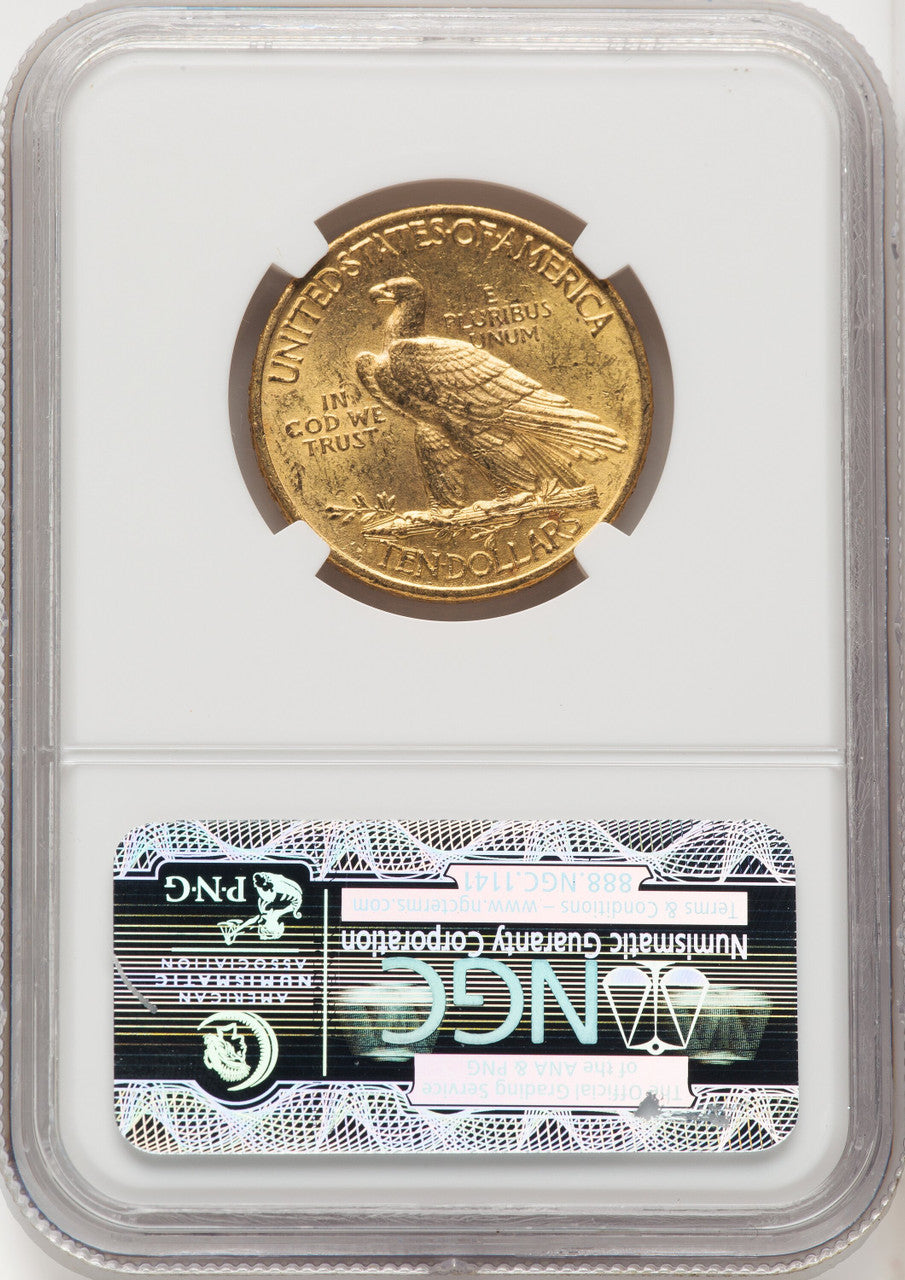 1908 $10 MOTTO Indian Eagle NGC MS63 (771966019)