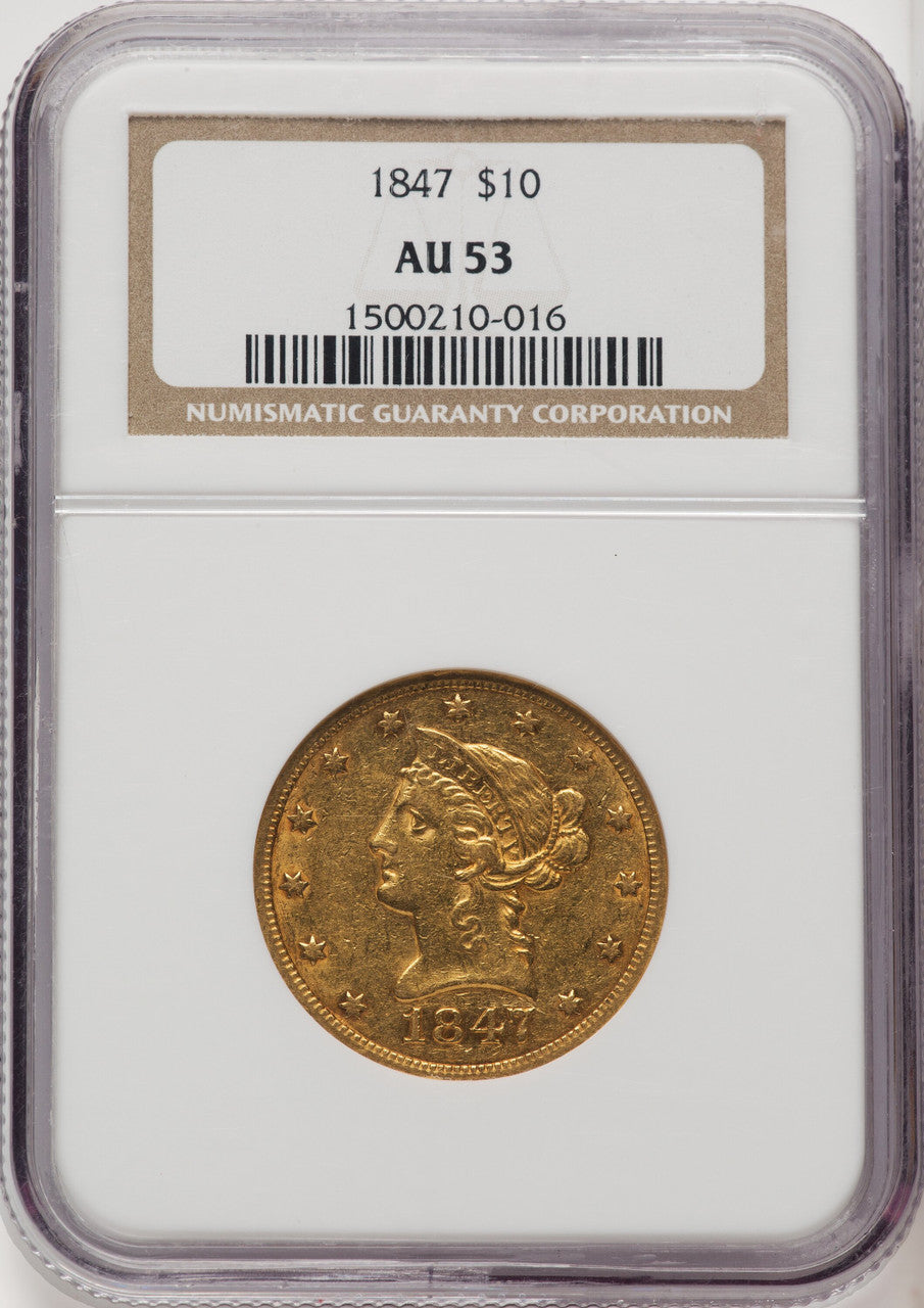 1847 $10 Liberty Eagle NGC AU53 (771966017)