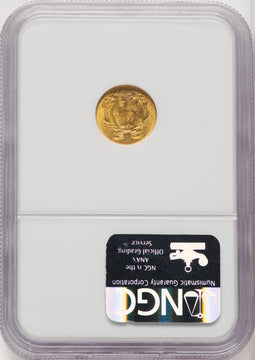 1855 G$1 Type Two Gold Dollar NGC MS62 (771966003)