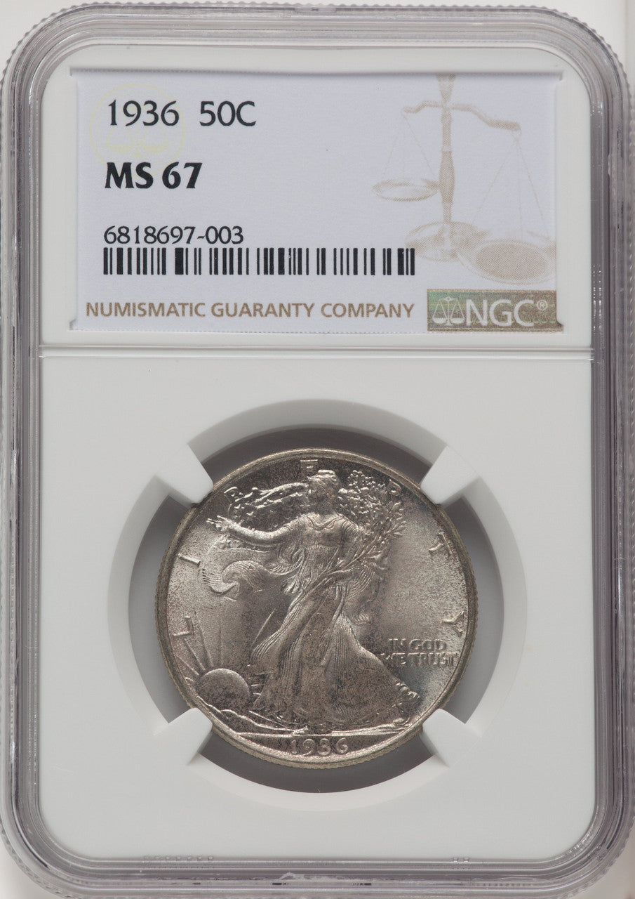 1936 50C Walking Liberty Half Dollar NGC MS67 (771930014)