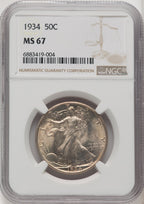 1934 50C Walking Liberty Half Dollar NGC MS67 (771930013)