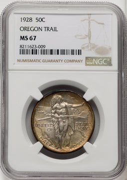 1928 50C Oregon Commemorative Silver NGC MS67 (771297002)