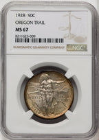1928 50C Oregon Commemorative Silver NGC MS67 (771297002)