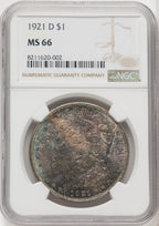 1921-D Morgan Dollar CACG MS66