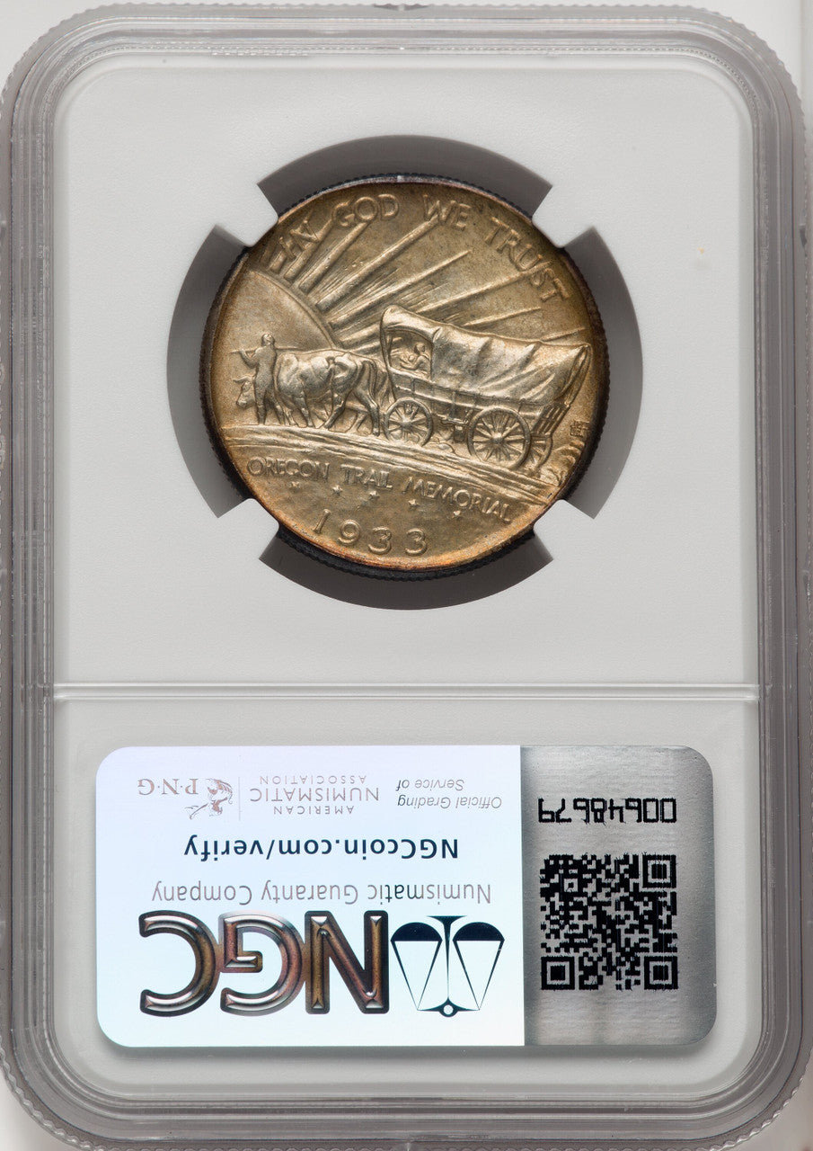 1933-D 50C Oregon Commemorative Silver NGC MS67