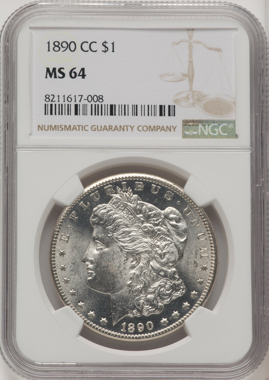 1890-CC Morgan Dollar NGC MS64 (771290018)