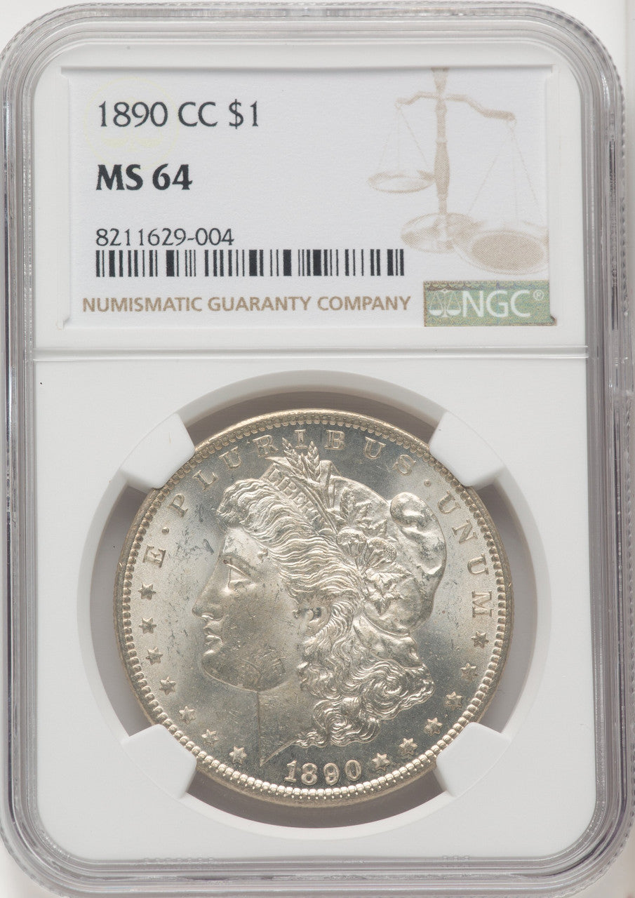 1890-CC Morgan Dollar NGC MS64