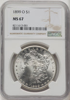1899-O Morgan Dollar NGC MS67