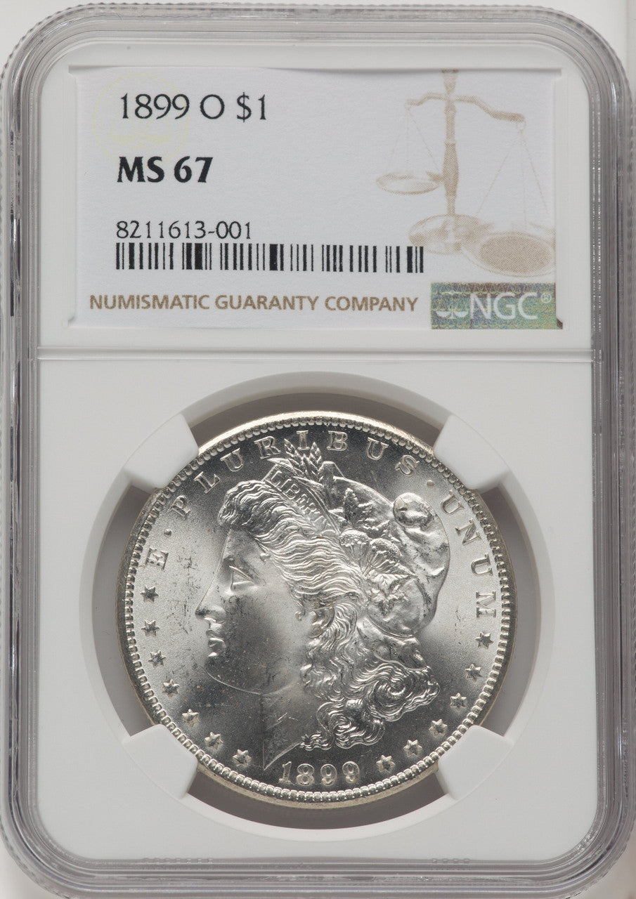 1899-O Morgan Dollar NGC MS67